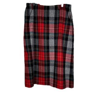 Vintage Century Boston Red and Black Plaid Women's Skirt Size 12